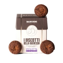 Biscotti cioccolato e violetta di Parma